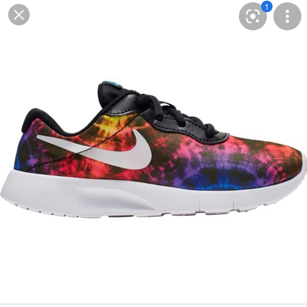 Nike Kids Tanjun Sneaker Youth Tie Dye worn once